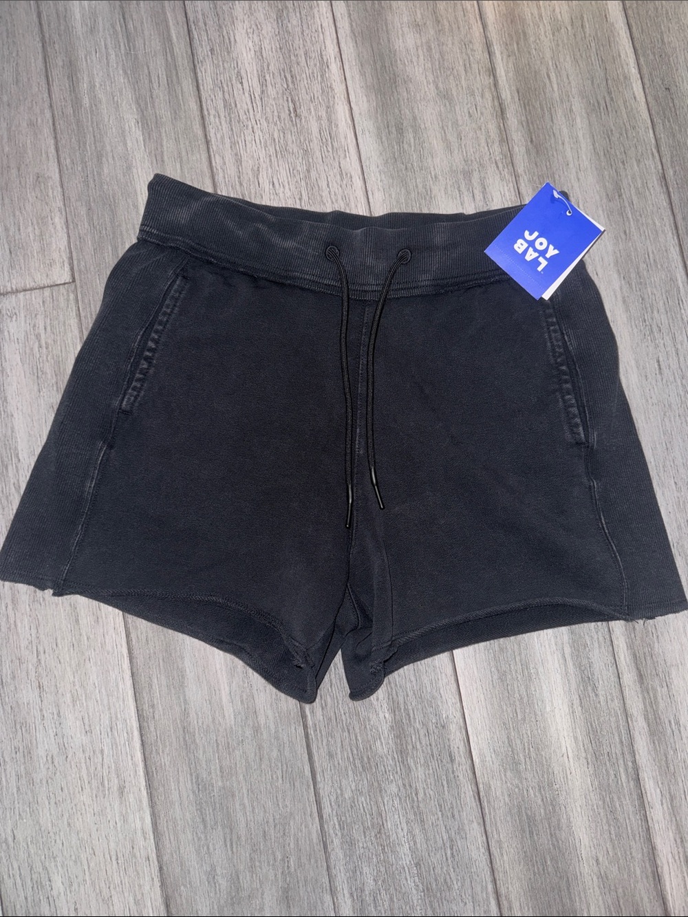 NWT JoyLab Black Athletic Lounge Shorts with Drawstring - Size XS